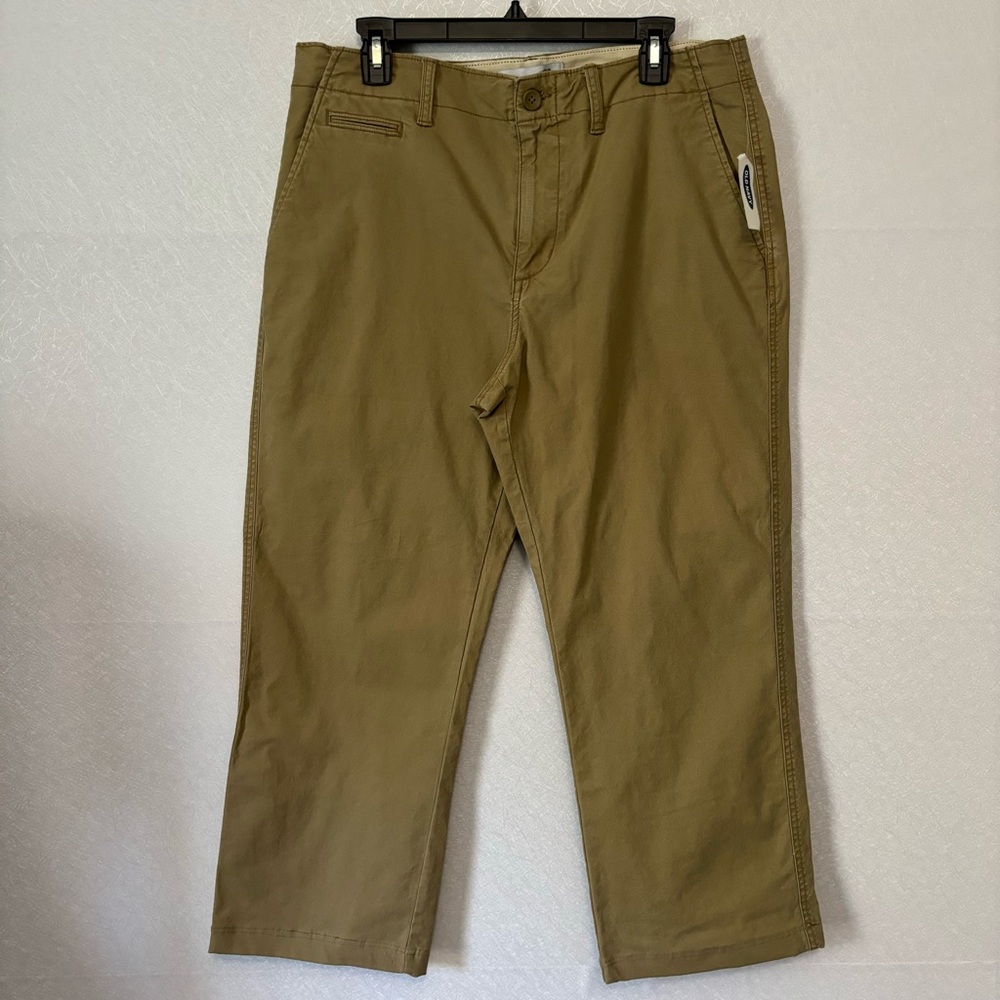 Old Navy Lived-In Loose Built-In Flex Khakis Men's Size 34 x 30